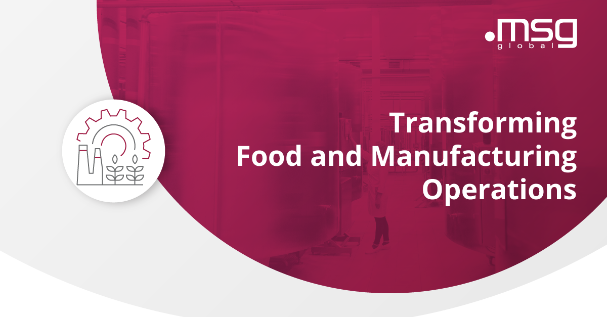 Solutions and Services for Food Industry with msg global